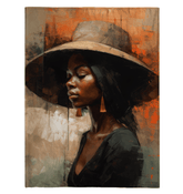 Eclectic Harmonies Sherpa Blanket draped over a couch, showcasing its unique design and cozy texture.